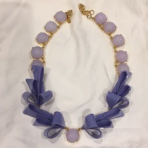 J.Crew cabochon and bow necklace